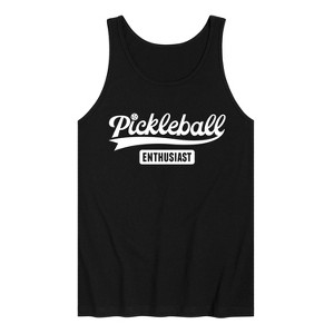 Men's - Instant Message - Pickleball Enthusiast Graphic Tank Top - 1 of 4