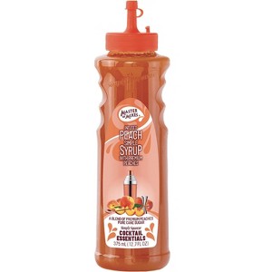 Master of Mixes Cocktail Essentials Peach Syrup - 375ml Bottle (12.7 Fl Oz) - Mixer Perfect for Bartenders and Mixologists - 1 of 3