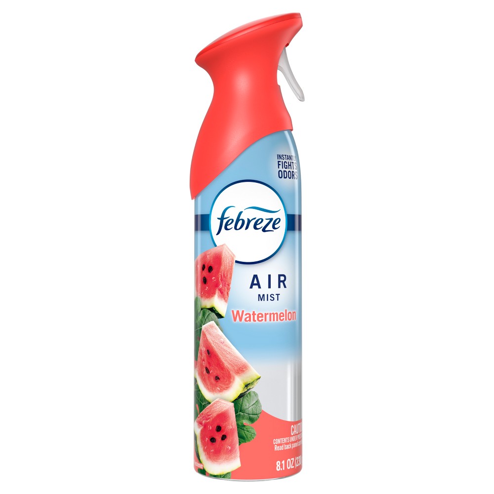 Photos - Air Freshener Febreze Air Mist Odor-Fighting  - Watermelon - 8.1oz: Dye-Free, Phthalate-Free, Non-Powered 