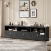TV Stand for 75 Inch TV, Mid-Century Modern Entertainment Center with Storage Drawer - 4 of 4