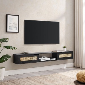NicBex TV Stand for 80 Inch TV with 2 Storage Cabinets,TV Entertanment Center with 1 Open Shelf,Modern TV Console Table for Living Room - 1 of 4