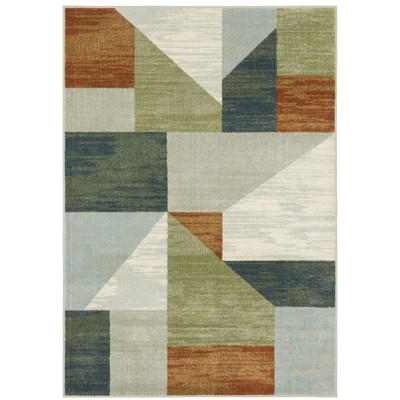 Oriental Weavers Branson BR11A Grey/ Multi Indoor Area Rug - 6'7" x 9'2"