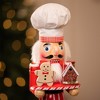 Northlight Gingerbread Chef Wooden Christmas Nutcracker - 15" - 3 of 4