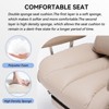 Efomao Desk Office Chair 400LBS, Big and Tall PU Leather Computer Chair, Executive Office Chair with Footrest and Lumbar Support (Dark Beige) - 4 of 4