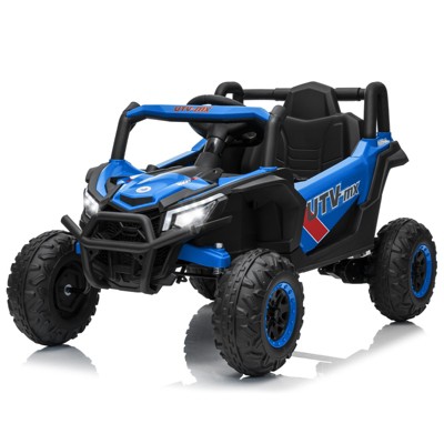 Kids Ride On UTV Truck, with Parent Remote Control, 4WD/2WD Switchable, 4 Spring Suspension, EVA Tires, Gift for Ages 3-8 Years Kids
