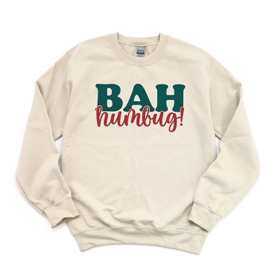 Simply Sage Market Women's Graphic Sweatshirt Bah Humbug Red And Green