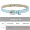 INSPIRE CHIC Women's Shinny Sparkly Bling Extra Thin Skinny PU Leather Waist Belts 1 Pc - 4 of 4