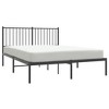 vidaXL Black Metal Bed Frame with Storage Space and Headboard, Sturdy Powder-Coated Steel - 3 of 4