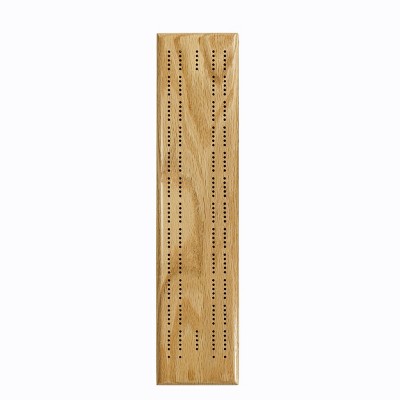 WE Games Competition Cribbage Set (Made in USA) - Solid Wood Sprint 2 Track Board with Metal Pegs