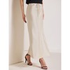 INSPIRE CHIC Women's Satin High Waist Drawstring Cocktail Wedding Maxi Skirt - 3 of 4