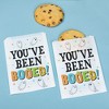 Big Dot of Happiness You've Been Booed Paper Treat Bags, Party Individual Candy Snack Favors, Greaseproof White Sandwich Cookie Bags - 25 Count - 2 of 4