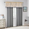 1pc 50"x84" Room Darkening Monroe Embroidered Curtain Panel Yellow - Madison Park: Floral Living Room Curtain, Back Tab - 4 of 4