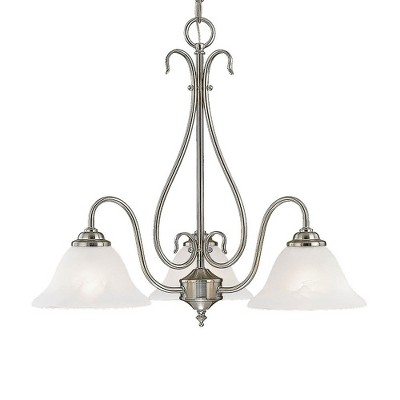 Millennium Lighting 3 - Light Chandelier in  Satin Nickel