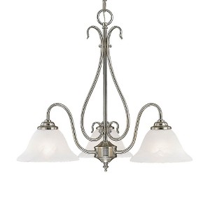 Millennium Lighting 3 - Light Chandelier in  Satin Nickel - 1 of 1