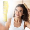 Unique Bargains Flat Shears Hair Cutting Scissors Detangling Styling Comb Set - 3 of 4