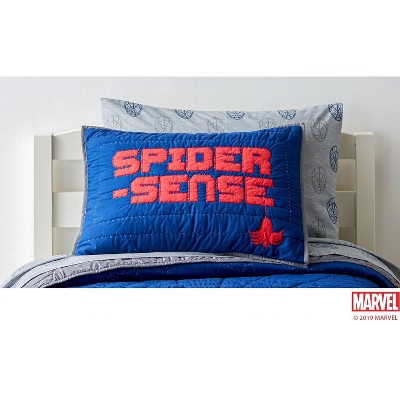 Saturday Park Marvel Spiderman Spider Sense Sham - 20x26 Blue