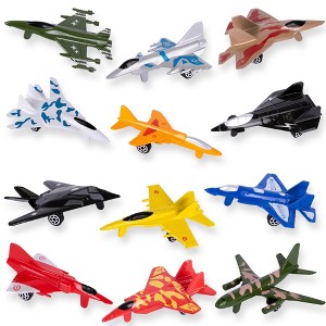 ArtCreativity Diecast Fighter Jet Toy Vehicles (Set of 12) - 1 of 4