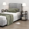 3-Tier End Table, Open Shelves Night Stand, Bedside Table, Toolless Assembly - 4 of 4