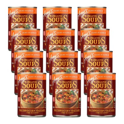 Amy's Organic Southwestern Vegetable Fire Roasted Soup - Case of 12/14.3 oz