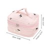 Unique Bargains Handheld Bow Embroidery Makeup Bag 3 Pcs - 4 of 4