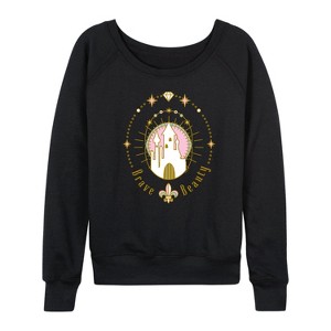 Women's - Disney Princess - Brave Beauty Lightweight French Terry Wide Neck Long Sleeve Shirt - 1 of 4