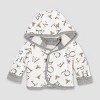 Burt's Bees Baby® Bee Reversible Organic Cotton Puffer Jacket - Gray - 3 of 4