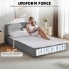 AENKYO 57" All-in-One Compressible Chenille Bed with Pocket Spring Support,Modern Floor Bed Queen Compression Beds with Headboard  for Bed Room - 4 of 4