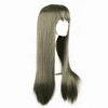Unique Bargains Women Human Hair Wigs 28" with Wig Cap - 3 of 4