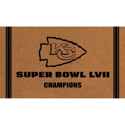 Evergreen Kansas City Chiefs, SB 57 Natural Coir 28 x 16 Indoor Outdoor Doormat