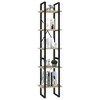 vidaXL 5-Tier Book Cabinet Sonoma Oak 15.7 in.x11.8 in.x68.9 in. Engineered Wood - 3 of 4