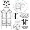 2 Pack Metal Garden Trellis, Garden Trellis for Climbing Plants Easy Assembly Flower Support for Vines Rose Grape Cucumber Beans Peas - 3 of 4