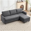Hyleory L-Shaped Sectional Sofa - Breathable Soft Fabric in Simple Warm Design - 2 of 4
