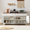 61" TV Cabinet Modern Sideboard with Deep Drawers,Versatile Storage Console for Living Room or Kitchen-Baofuwish - 3 of 4