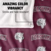 Fordham University Logo Pattern Silky Touch Blanket White 50x60 - 4 of 4