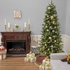 7 1/2' Wallace Pine Hinged Tree with Warm White C6 LED Lights - 4 of 4
