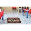 Ashley Productions® The Original Fun Mat™, Welcome Mat, 15.5" x 23.5", Winter Berries Wreath Rustic Wood Welcome - 3 of 4
