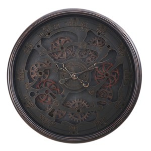 GlasFlength Wall Clocks Non Ticking Clock Digital Wall Clock Silent Vintage Decorative Wall Clocks for Living Room, Black, 30"*4"*30" - 1 of 4
