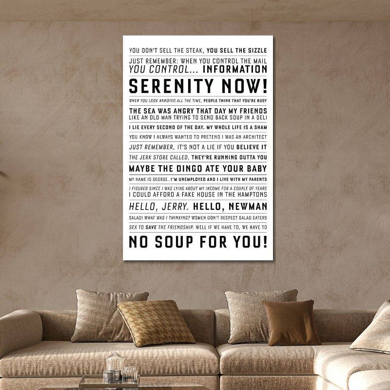 Quotes From The Classic Seinfeld by Simon Lavery Unframed Wall Canvas - iCanvas, 2 of 4