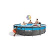 Intex 14' x 42" Clearview Prism Frame Above Ground Pool - Graywood Print - 2 of 4