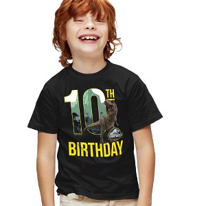 Boys' Short Sleeve Jurassic World 10th Birthday Trex T-Shirt - 1 of 4