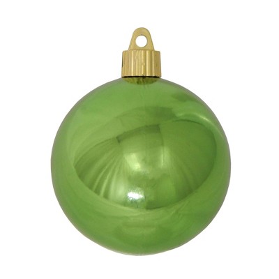 Christmas by Krebs 8ct Limeade Green Shatterproof Shiny Christmas Ball Ornaments 3.25" (80mm)