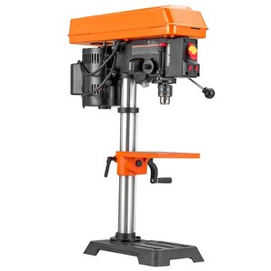 VEVOR 10 in Benchtop Drill Press, 6.2A Induction Motor, 650 / 1050 / 1800 / 2350 / 3100 RPM Adjustable Speed, 0-45° Tilting Worktable, Orange&Black - 1 of 4