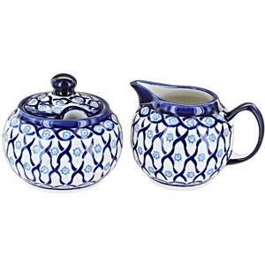 Blue Rose Polish Pottery 694-711 Zaklady Cream & Sugar Set - 1 of 1