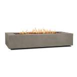 Aegean 70" Rectangle Fire Table with Natural Gas Conversion Kit - Mist Gray - Real Flame