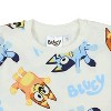 Seven Times Six Disney Bluey Pullover Boys' Toddler Bluey and Bingo Funny AOP Graphic Top White - 3 of 4