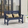WestinTrends Malibu Outdoor 2-Person All-Weather HDPE Front Porch Garden Bench - 2 of 4
