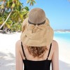 Anna-Kaci Wide Brim Mesh Sun Hat with Back Bow UV Protection Foldable Travel Hat for Women Outdoor Summer Style - 2 of 4