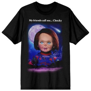 Chucky My Friends Call Me Chucky Women's Black T-shirt - 1 of 3