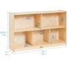 ECR4Kids 5-Compartment Mobile Storage Cabinet, 30in, 1 - 2 of 4