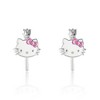 Sanrio Hello Kitty Womens Enamel Hoop Earrings, Officially Licensed - 3 of 4
